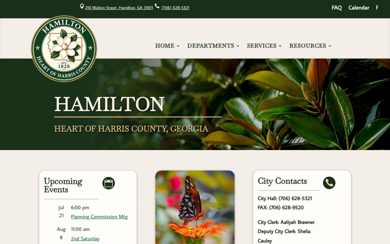 Hamilton criminal history official City Hall homepage